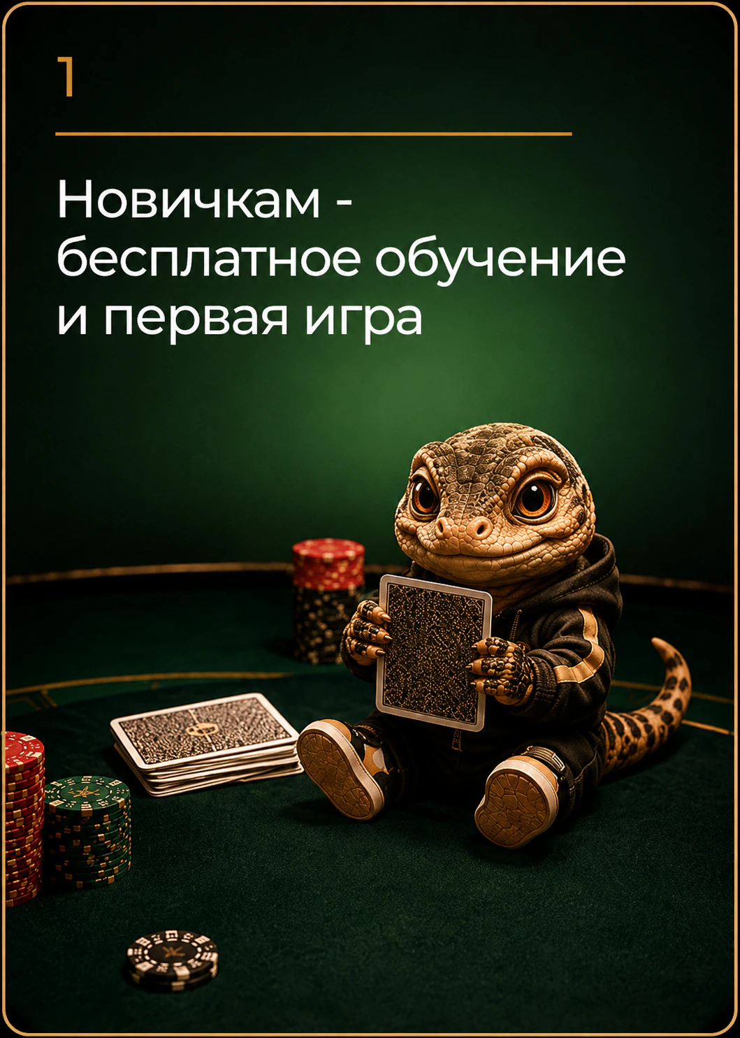 Новичкам — бесплатное обучение и первая игра